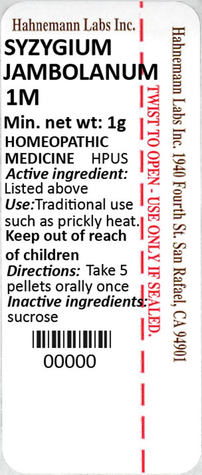 Syzygium Jambolanum 1M 1g - Syzygium Jambolanum 1M 1g